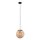 Steinhauer Hangl. 1-l. glasbol amber 20cm