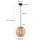 Steinhauer Hangl. 1-l. glasbol amber 20cm
