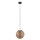 Steinhauer Hangl. 1-l. glasbol amber 25cm