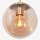 Steinhauer Hangl. 1-l. glasbol amber 25cm