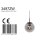 Steinhauer Hangl.1-l.glasbol smoke mirror 25cm