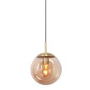 Steinhauer Hangl. 1-l. glasbol amber 30cm