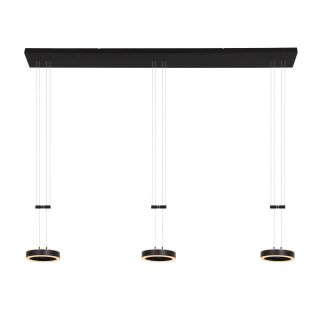 Steinhauer Hangl. 3-l. Led rond metaal