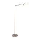 Steinhauer Akku-Stehleuchte Soleil battery Nickel-matt 1000Lumen