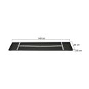 Steinhauer Ceiling plate 250x1400x25 black