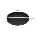 Steinhauer Ceiling plate 300x25 black