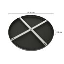 Steinhauer Ceiling plate 500x25 black
