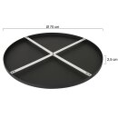 Steinhauer Ceiling plate 700x25 black