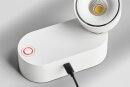 Lupia LED-Akku Tischleuchte / Wandleuchte Strahler weiß