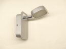 Schwenkbare LED Wandleuchte Aluminium / Glas 4119/1MP