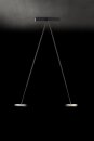 Holtkötter LED-Deckenleuchte Janus H Aluminium matt, dimmbar, 5400 Lumen, 2200 - 2850 Kelvin, 2183-2-79
