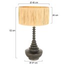 Steinhauer Anne Light & Home Tischleuchte Bois Schwarz 3757ZW