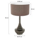Steinhauer Anne Light & Home Tischleuchte Bois Schwarz 3761ZW