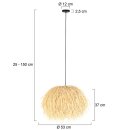 Steinhauer Anne Light & Home Pendelleuchte Grass Beige 3819BE
