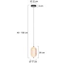 Steinhauer - Mexlite Pendelleuchte Geripu Transparent 3840ZW