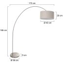 Steinhauer - Mexlite Stehleuchte Solva Stahlfarben 3912ST