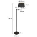 Steinhauer - Mexlite Stehleuchte Bella Schwarz 5894ZW
