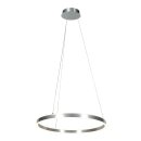 Steinhauer Pendelleuchte Ringlux Stahlfarben 3502ST