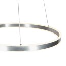 Steinhauer Pendelleuchte Ringlux Stahlfarben 3502ST