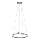 Steinhauer Pendelleuchte Ringlux Stahlfarben 3514ST