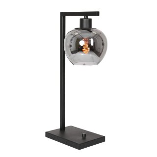 Steinhauer Tischleuchte Lotus Schwarz 3651ZW