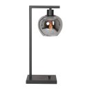 Steinhauer Tischleuchte Lotus Schwarz 3651ZW