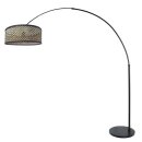 Steinhauer Stehleuchte Sparkled Light Schwarz 3788ZW