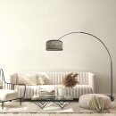 Steinhauer Stehleuchte Sparkled Light Schwarz 3788ZW