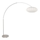 Steinhauer Stehleuchte Sparkled Light Stahlfarben 3806ST