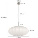 Steinhauer Pendelleuchte Sparkled Light Stahlfarben 3808ST
