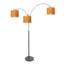 Steinhauer Stehleuchte Sparkled Light Schwarz 3824ZW