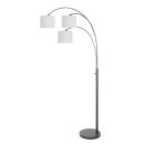 Steinhauer Stehleuchte Sparkled Light Schwarz 3825ZW