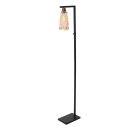 Steinhauer Stehleuchte Vidrio Schwarz 3838ZW
