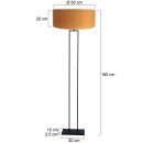 Steinhauer Stehleuchte Stang Schwarz 3848ZW