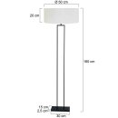 Steinhauer Stehleuchte Stang Schwarz 3851ZW