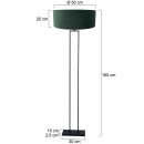 Steinhauer Stehleuchte Stang Schwarz 3853ZW