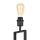 Steinhauer Tischleuchte Stang Schwarz 3860ZW