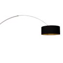 Steinhauer Stehleuchte Sparkled Light Stahlfarben 3963ST