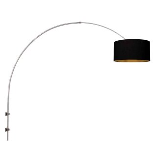 Steinhauer Wandleuchte Sparkled Light Stahlfarben 3966ST