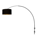 Steinhauer Wandleuchte Sparkled Light Schwarz 3967ZW