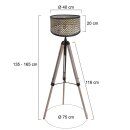 Steinhauer - Mexlite Stehleuchte Triek Schwarz 4098ZW