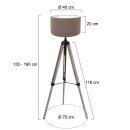Steinhauer - Mexlite Stehleuchte Triek Schwarz 4099ZW