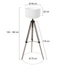 Steinhauer - Mexlite Stehleuchte Triek Schwarz 4100ZW