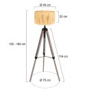 Steinhauer - Mexlite Stehleuchte Triek Schwarz 4101ZW