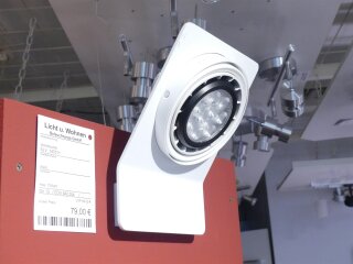 SLV Wandleuchte / Strahler weiß GU10 111mm 147011 Ausstellungsstück top