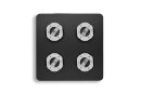 Lupia LED-Deckenleuchte Weiß, 4x 6 Watt, 1800 Lumen, 2700 Kelvin, CRI>90, 3-Stufen-Dimmung 5005-4-8