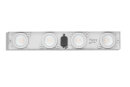 Lupia LED-Deckenleuchte Weiß, 4x 5 Watt, 1320 Lumen, 2700 Kelvin, CRI>90, 3-Stufen-Dimmung 5024-4-8