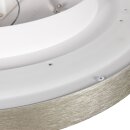 Deckenleuchte Flady 40cm silber gebürstet, mit indirektem Lichtanteil