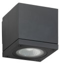 LCD Wandleuchte Downlight eckig für 1xGU10 LED Graphit