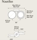 Lodes NAUTILUS WANDLEUCHTE KOMPLETT WEISS 2700K CE 165501927